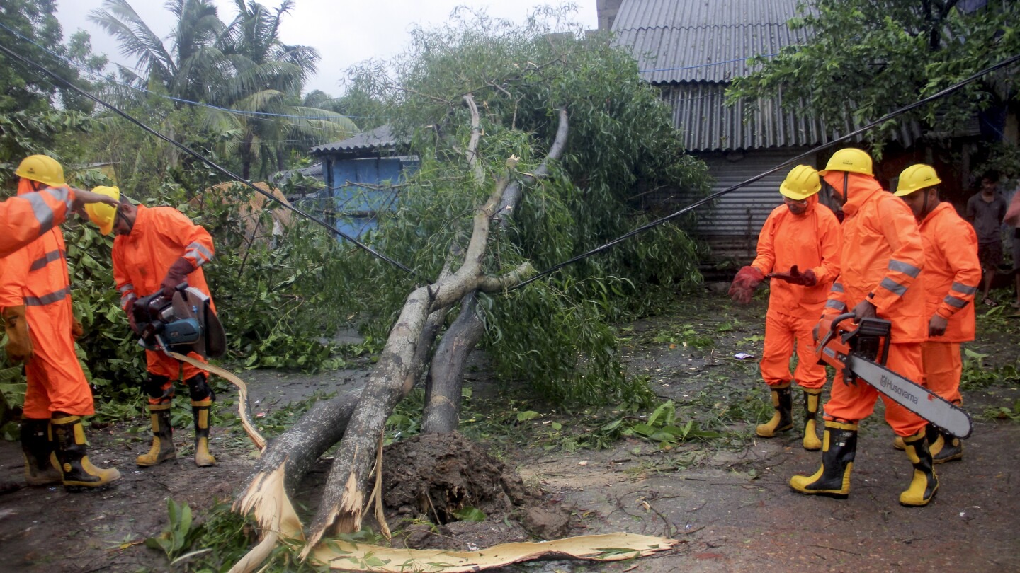 Disaster in eastern India: Cyclone Dana uproots trees, leaves thousands without power